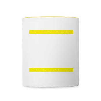 Lloret De Mar 2023 - Tasse zweifarbig - Weiß/Gelb - Vorne