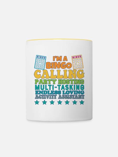 Proud Activity Assistant Appreciation - Tasse zweifarbig - Weiß/Gelb