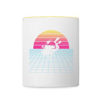 Diver Scuba Diver Diving Diver Women - Contrasting Mug - white/yellow - Front