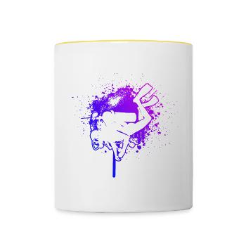 Scuba Diver Scuba Taucher Diver Tauchen - Tasse zweifarbig - Weiß/Gelb - Vorne