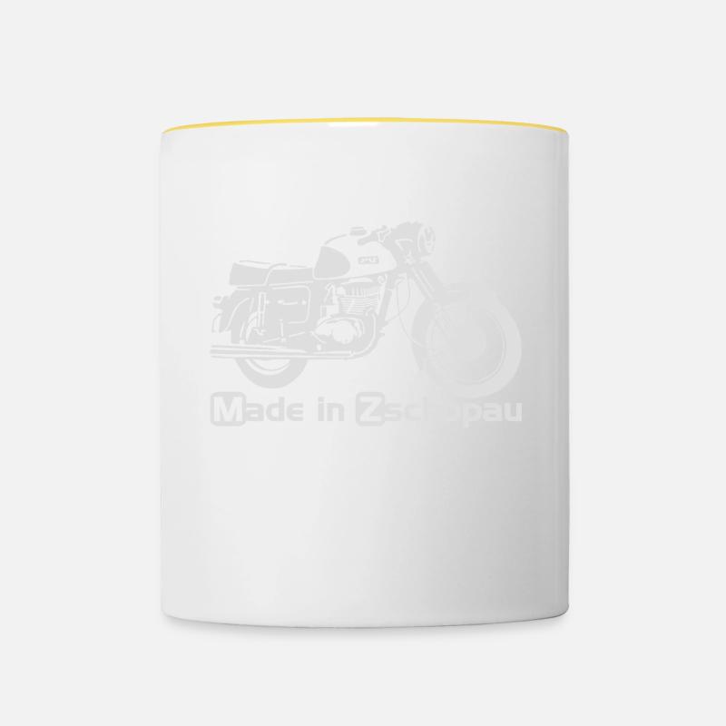 MZ ETS 250 - Tasse zweifarbig - Weiß/Gelb