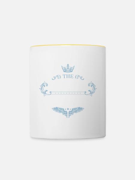1970 best of - Tasse zweifarbig - Weiß/Gelb