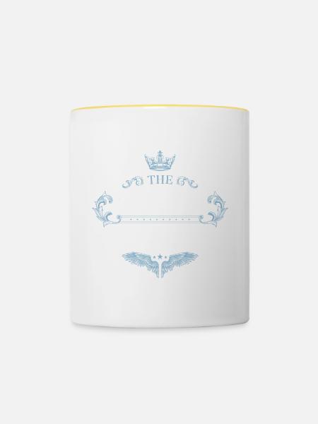 2001 best of - Tasse zweifarbig - Weiß/Gelb