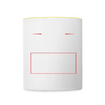 Cycling Crew - Contrasting Mug - white/yellow - Front