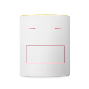 Skater Crew - Contrasting Mug - white/yellow - Front