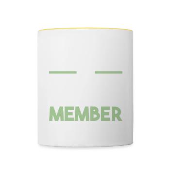 Boxing Team - Contrasting Mug - white/yellow - Front