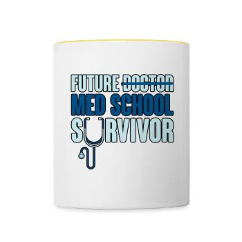 Future Med School Survivor 2 - Contrasting Mug - white/yellow - Front