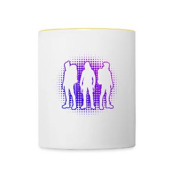 Climbing Climbers Bouldering Bouldering Women - Contrasting Mug - white/yellow - Front