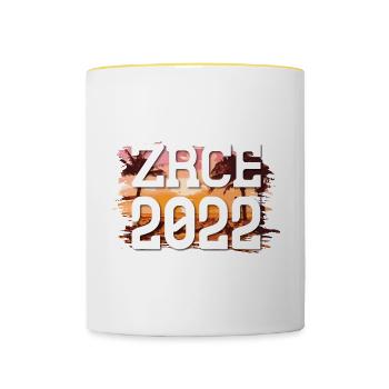 Zrce 2022 - Tasse zweifarbig - Weiß/Gelb - Vorne