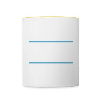Astrid - Tasse zweifarbig - Weiß/Gelb - Vorne