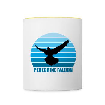 Peregrine Falconry Falconry Gift - Contrasting Mug - white/yellow - Front