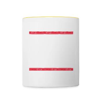 Indonesia 2023 - Tasse zweifarbig - Weiß/Gelb - Vorne