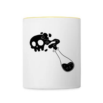 Deadly Potion - Contrasting Mug - white/yellow - Front
