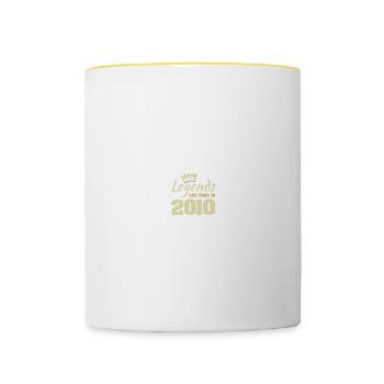 2010 - Contrasting Mug - white/yellow - Front