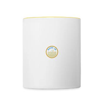 Funny 2008 - Contrasting Mug - white/yellow - Front