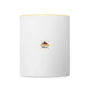 Bowling champion Charlie - Mug contrasté - blanc/jaune - Devant