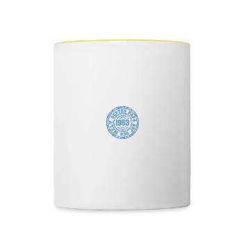 Papa 1963 - Tasse zweifarbig - Weiß/Gelb - Vorne