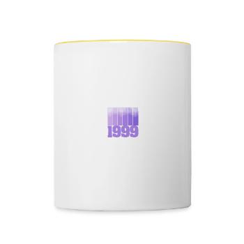 1999 - Contrasting Mug - white/yellow - Front
