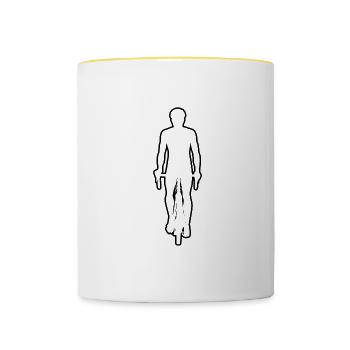 Cycling Cycling Men Cycling - Contrasting Mug - white/yellow - Front