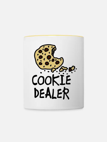 cookie_dealer - Tasse zweifarbig - Weiß/Gelb