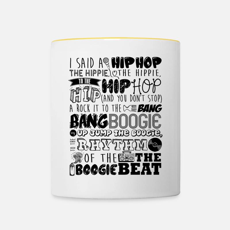 Rapper's delight - Mug contrasté - blanc/jaune