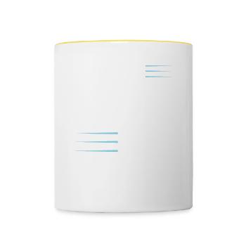 Grand-père en édition limitée disant - Mug contrasté - blanc/jaune - Devant