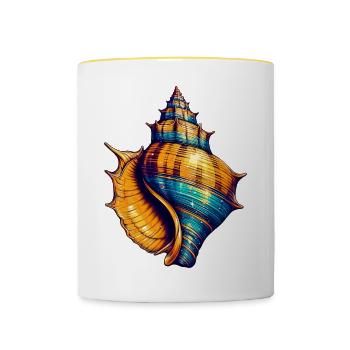 Shell - Contrasting Mug - white/yellow - Front