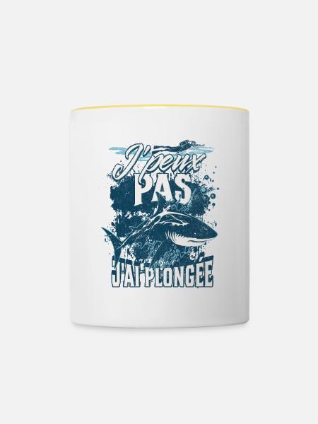Aquatic Distress Tackler - Tasse zweifarbig - Weiß/Gelb