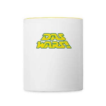 DAS WARS - Tasse zweifarbig - Weiß/Gelb - Vorne