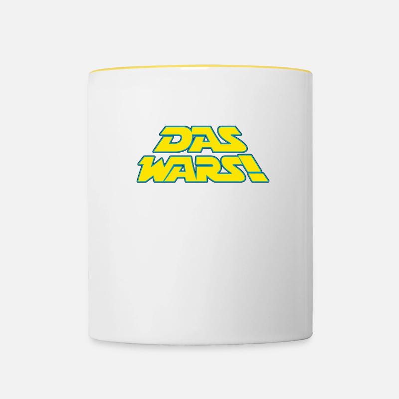 DAS WARS - Tasse zweifarbig - Weiß/Gelb