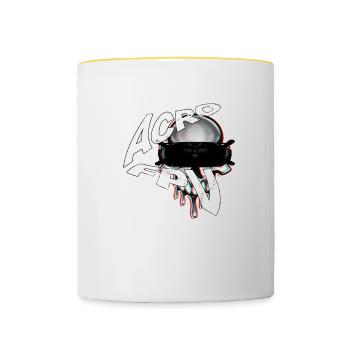 Acro FPV Freestyle Pilot - Contrasting Mug - white/yellow - Front