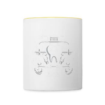 I Like Your Quads 16 - Tasse zweifarbig - Weiß/Gelb - Vorne