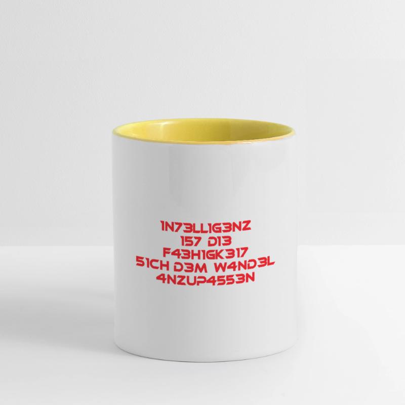 L’intelligence est la compétence Cool Dire Math Mug contrasté