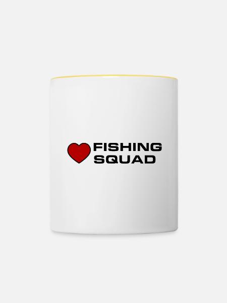Fishing Squad - Tasse zweifarbig - Weiß/Gelb