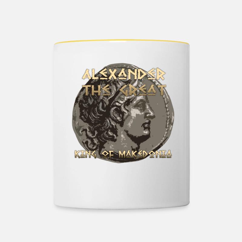Alexander the Great - Contrasting Mug - white/yellow