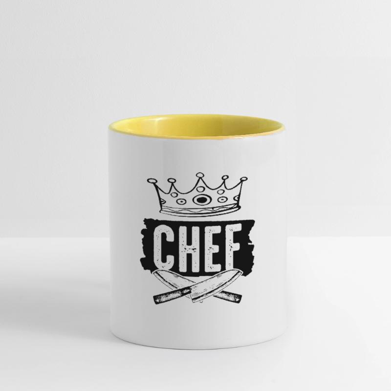 chef kochen Tasse zweifarbig