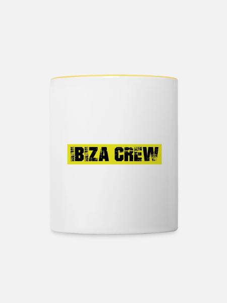 Ibiza Crew - Tasse zweifarbig - Weiß/Gelb