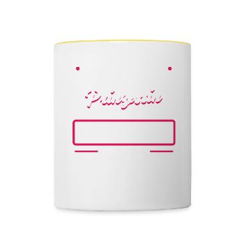 RENTNERIN - Prinzessin - Tasse zweifarbig - Weiß/Gelb - Vorne