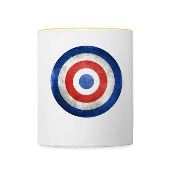 Couleurs de France - Mug contrasté - blanc/jaune - Devant