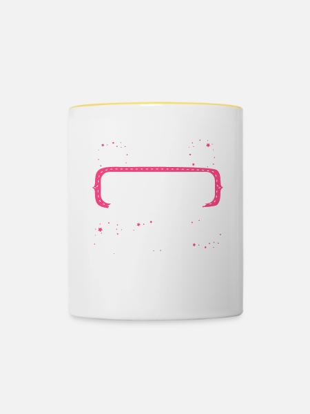CANE-CORSO - sabber - Tasse zweifarbig - Weiß/Gelb