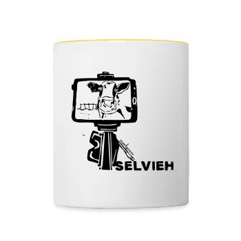 Selvieh - Contrasting Mug - white/yellow - Front