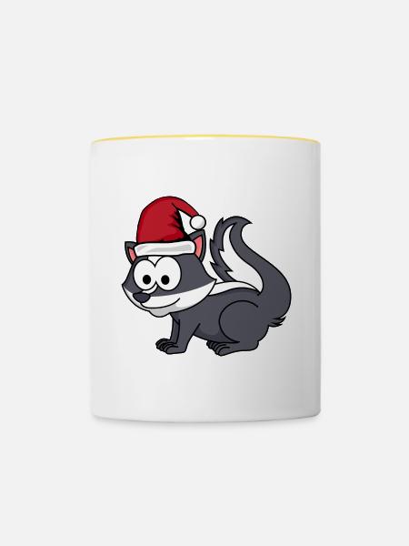 Stinker Comic Weihnachten - Tasse zweifarbig - Weiß/Gelb