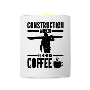 Artisan - Mug contrasté - blanc/jaune - Devant