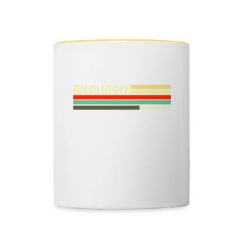 Retro Vintage Riedlingen - Tasse zweifarbig - Weiß/Gelb - Vorne