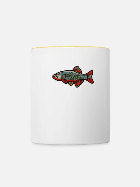 Aktiver Danio - Tasse zweifarbig - Weiß/Gelb