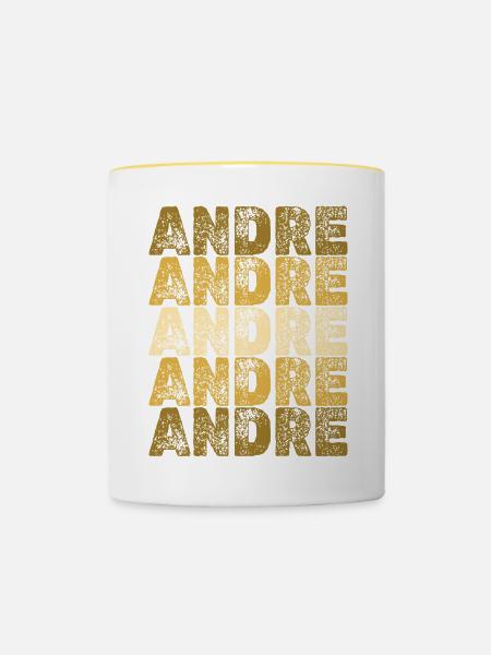 Held Andre - Tasse zweifarbig - Weiß/Gelb