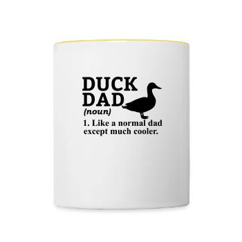 Duck Quitsche Duck Erpel Duck Yellow Rubber Duck - Contrasting Mug - white/yellow - Front