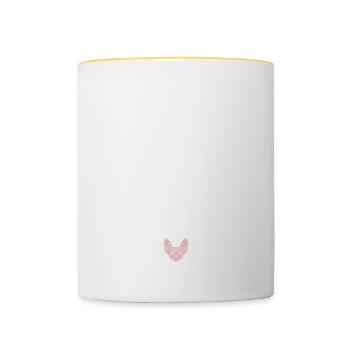 My Sphynx Cat Finds You Also Ugly For - Contrasting Mug - white/yellow - Front
