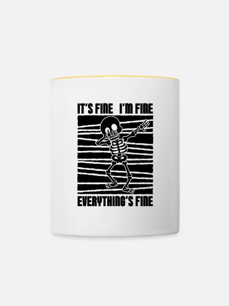 Rad Tech Radiologie Röntgentechniker Geschenkidee - Tasse zweifarbig - Weiß/Gelb