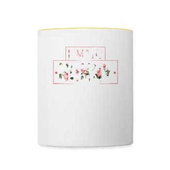Ich Bin Das Kindermädchen Für Großmutter Oma - Tasse zweifarbig - Weiß/Gelb - Vorne